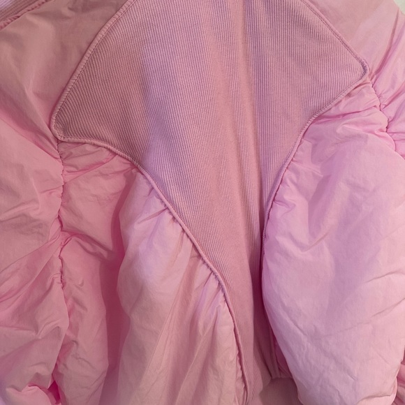 Great pink Bomber jacket by Zara special collab collection with purple magazine. - Picture 4 of 5